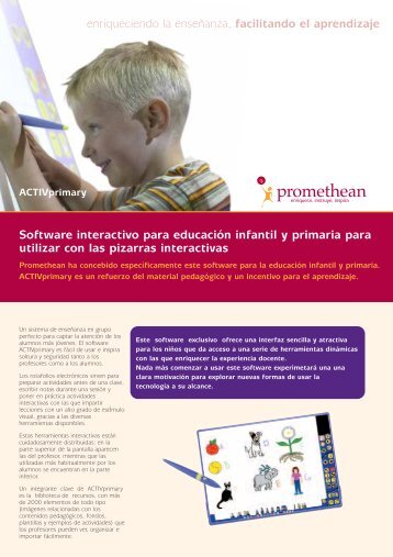 Software interactivo para educación infantil y primaria para ... - Prodel