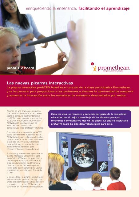 Las nuevas pizarras interactivas - Prodel