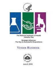 VENDOR HANDBOOK - National Institutes of Health