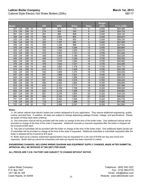 March 2013 - Lattner Boiler Company