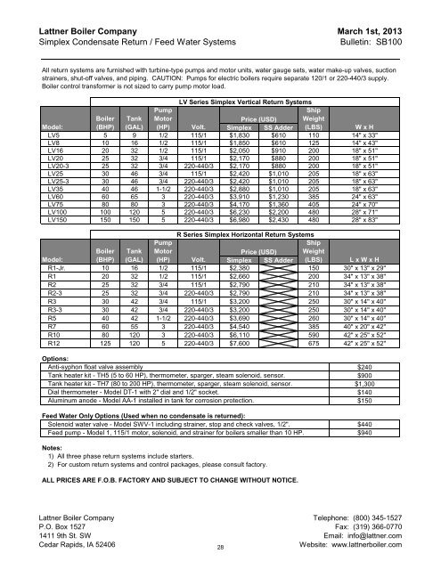 March 2013 - Lattner Boiler Company