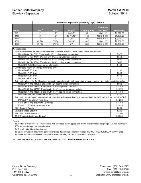 March 2013 - Lattner Boiler Company