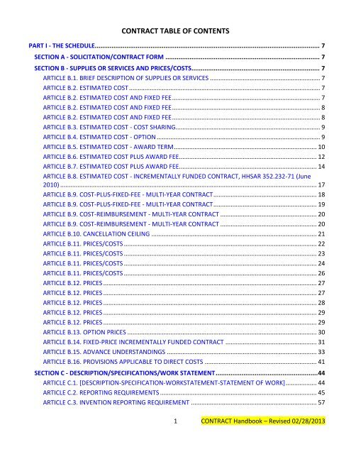 CONTRACT Language Template - National Institutes of Health