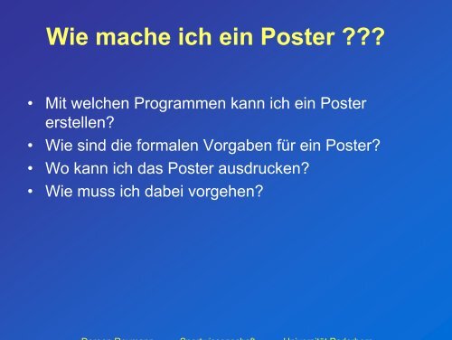 Wie mache ich ein Poster ??? - Universität Paderborn