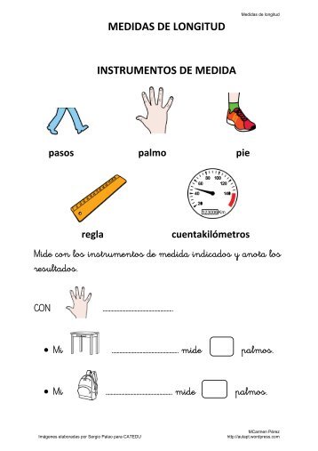 MEDIDAS DE LONGITUD INSTRUMENTOS DE MEDIDA