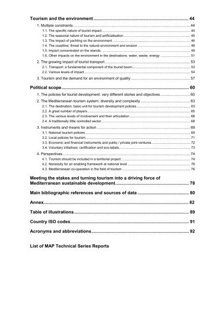 dossier sur le tourisme et le développement durable