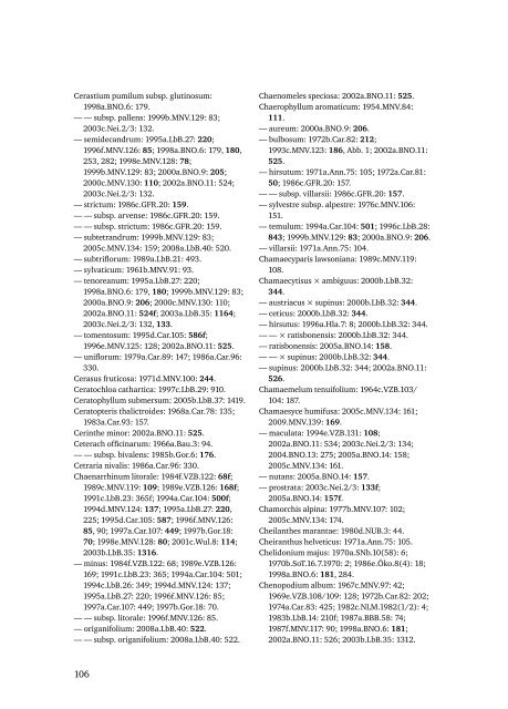 Die Veröffentlichungen von Helmut Melzer und ein Index der in ...