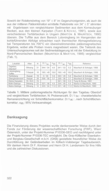 Paläomagnetische Untersuchungen im Steirischen Tertiärbecken ...