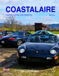 Coastalaire - California Central Coast - Porsche Club of America