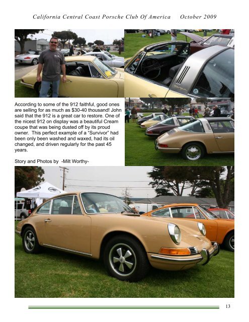 October - California Central Coast - Porsche Club of America