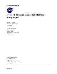 HyspIRI Thermal Infrared (TIR) Band Study Report - HyspIRI Mission ...