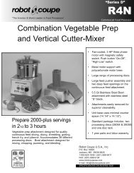 Combination Vegetable Prep and Vertical Cutter-Mixer