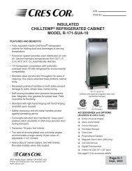 insulated chilltemp® refrigerated cabinet model r-171-sua-10