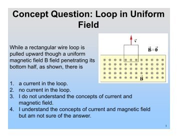 Concept Question: Loop in Uniform Field