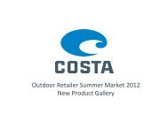 Costa Sunglasses OR SM 2012 Media Kit - GoExpo