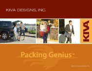 Kiva Designs, Inc, Summer 2012 Press Kit - GoExpo
