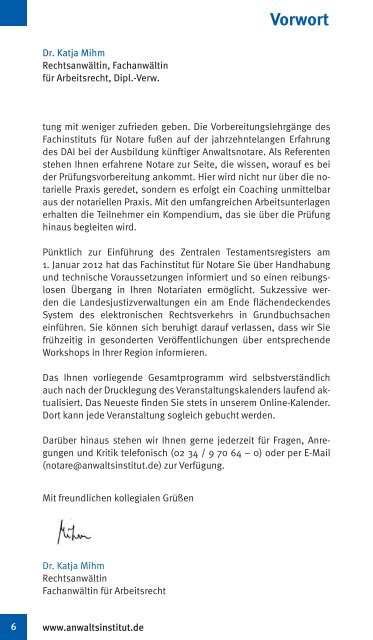 V E R S IO N ... w w w .s igm a nota r.de - Deutsches Anwaltsinstitut eV