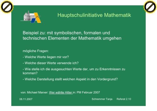 Hauptschulinitiative Mathematik