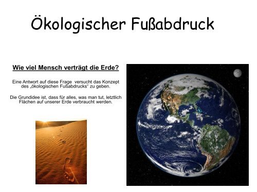 Ökologischer Fußabdruck