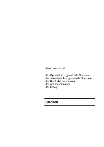 KC GO Spanisch _Druckfassung-10.11 - Niedersächsischer ...