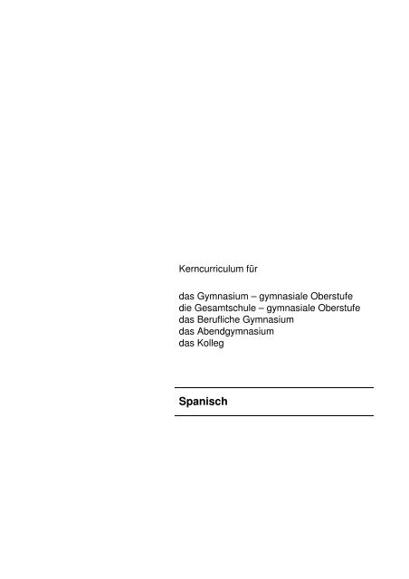 KC GO Spanisch _Druckfassung-10.11 - Niedersächsischer ...