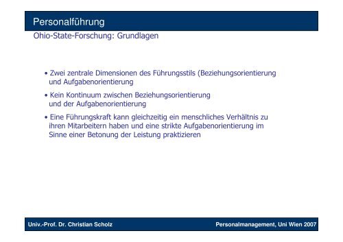 Grundlagen des Personalmanagements - Lehrstuhl von Prof. Dr ...