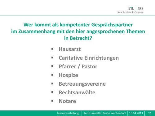 Vorsorgevollmacht und Patientenverfügung - WTS