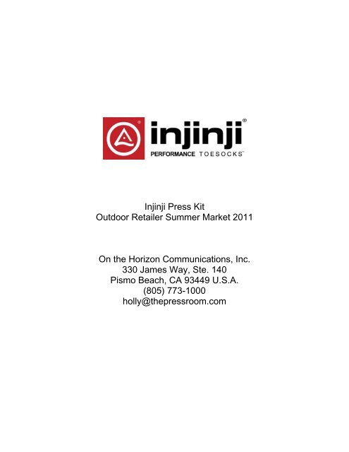 Injinji Footwear, Inc. Press Kit