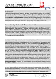 Aufbauorganisation 2013 / FAQ - Caritasverband Duisburg e.V.