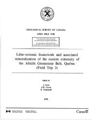 GEOLOGICAL SURVEY OF CANADA OPEN FILE 2158 - GeoGratis