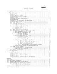 METRIC TABLE of CONTENTS 1.0 Scope ... - GeoGratis