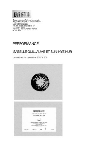 PERFORMANCE - Espace Doll