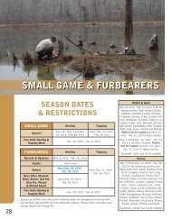 small game & furbearers - Kentucky Department of Fish and Wildlife ...