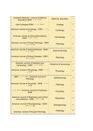 ISSN - دانشکده پزشکی اصفهان - دانشگاه علوم پزشکی اصفهان