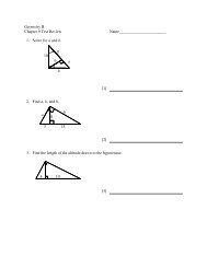 Chapter 9 Test Review with Key