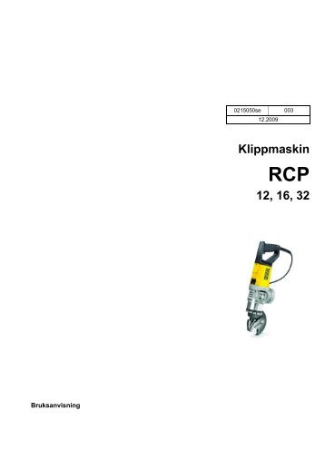 Klippmaskin 12, 16, 32 - Wacker Neuson