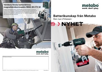 2013 Cordless Competence SE - Metabo