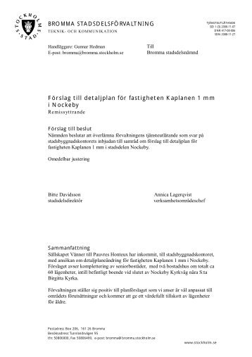 R-417-08 Förslag till detaljplan för Kaplanen - Insyn