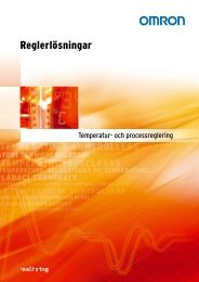 Reglerlösningar - Omron Europe