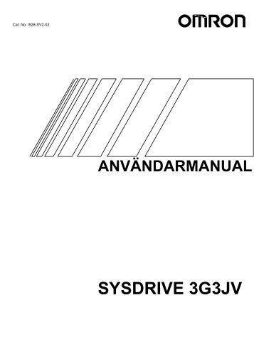 3G3JV Användarhandbok