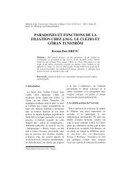paradoxes et fonctions de la filiation chez jmg le clėzio et göran ...