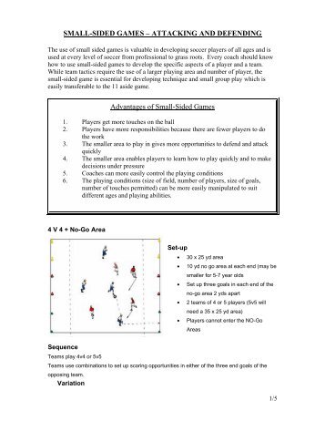 SMALL-SIDED GAMES – ATTACKING AND DEFENDING ...