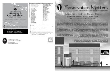 Summer 2010 - Blue Grass Trust for Historic Preservation