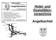 Hotel- und Gaststätten- verzeichnis Angelbachtal