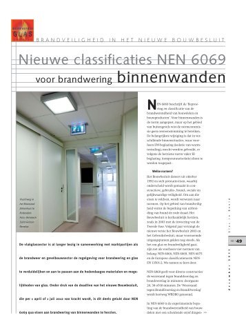 Nieuwe classificaties NEN 6069 - Glas in Beeld