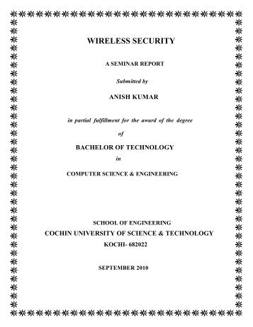 WIRELESS SECURITY.pdf - DSpace at CUSAT