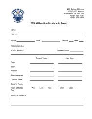 Al Hamilton Scholarship Application Form - Edmonton Catholic ...