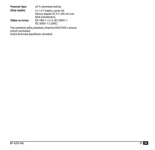 Microlife BP A200 AFIB - Arnika