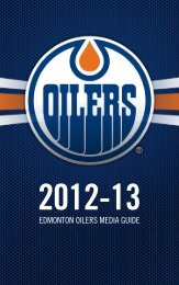 EDMONTON OILERS MEDIA GUIDE