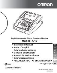 Model i-C10 - Omron Healthcare